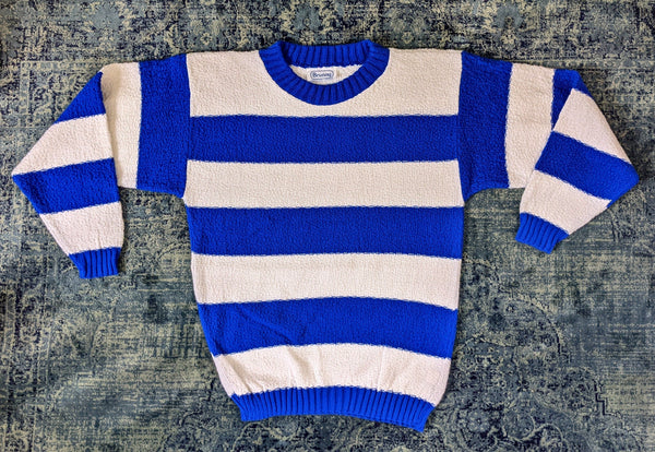 Blue & White Striped Sweater